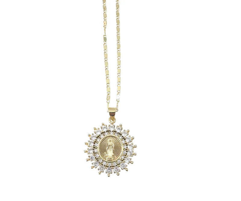 Gemelli Saint Pave Necklace