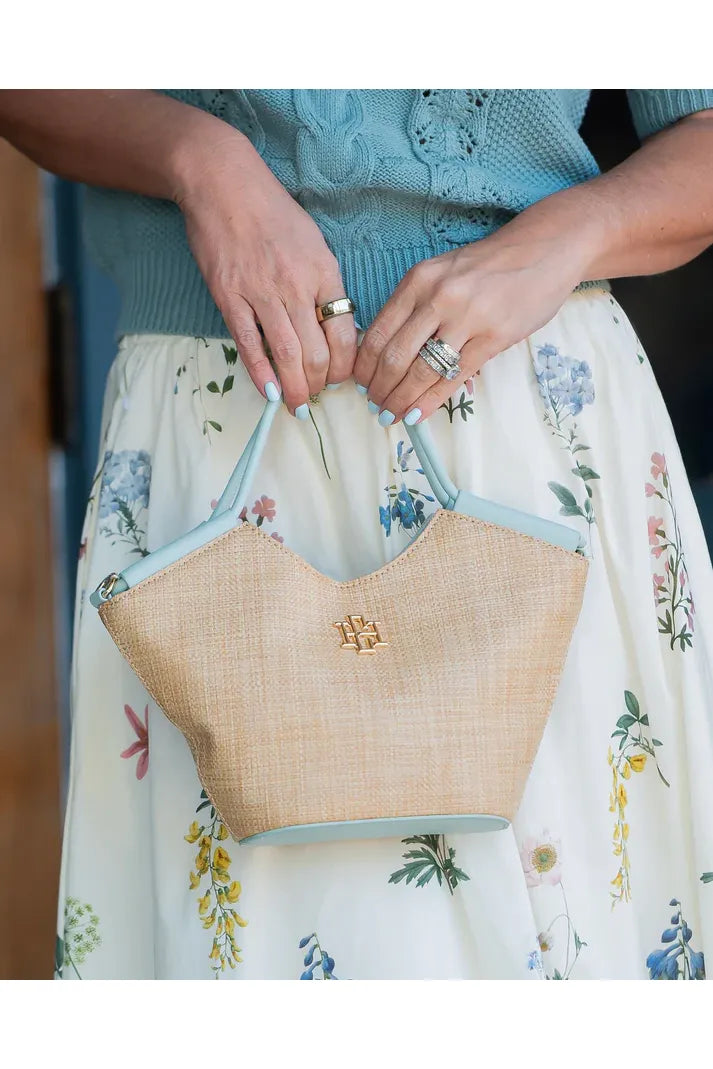 Leland Mini Tote Natural Mint
