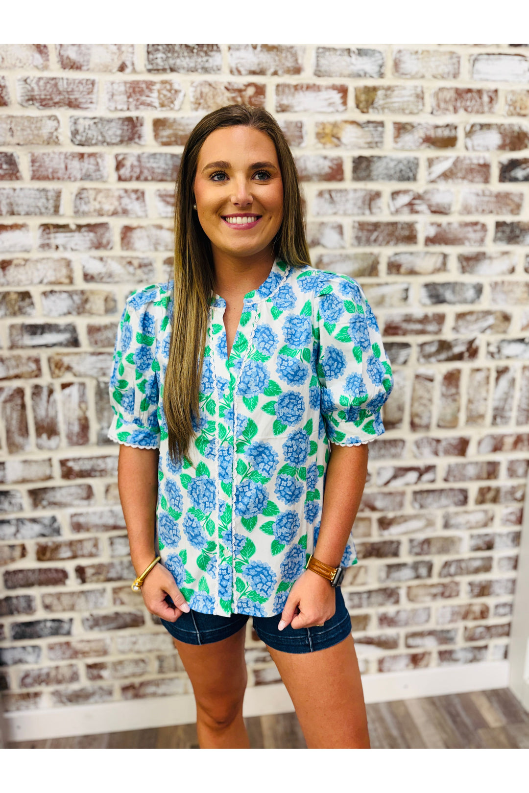 Mary Square| Elaine Top | Summerfair Blue