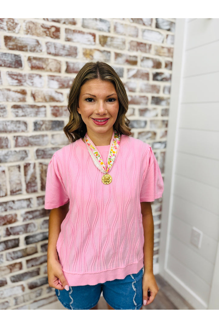 Pink Swirls Top