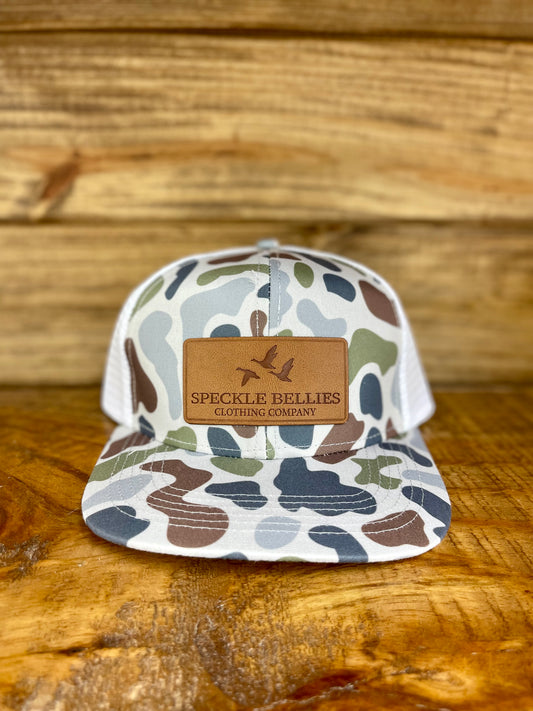 Speckle Bellies camo duck patch hat