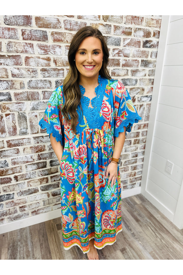Tropical Paradise Midi Dress