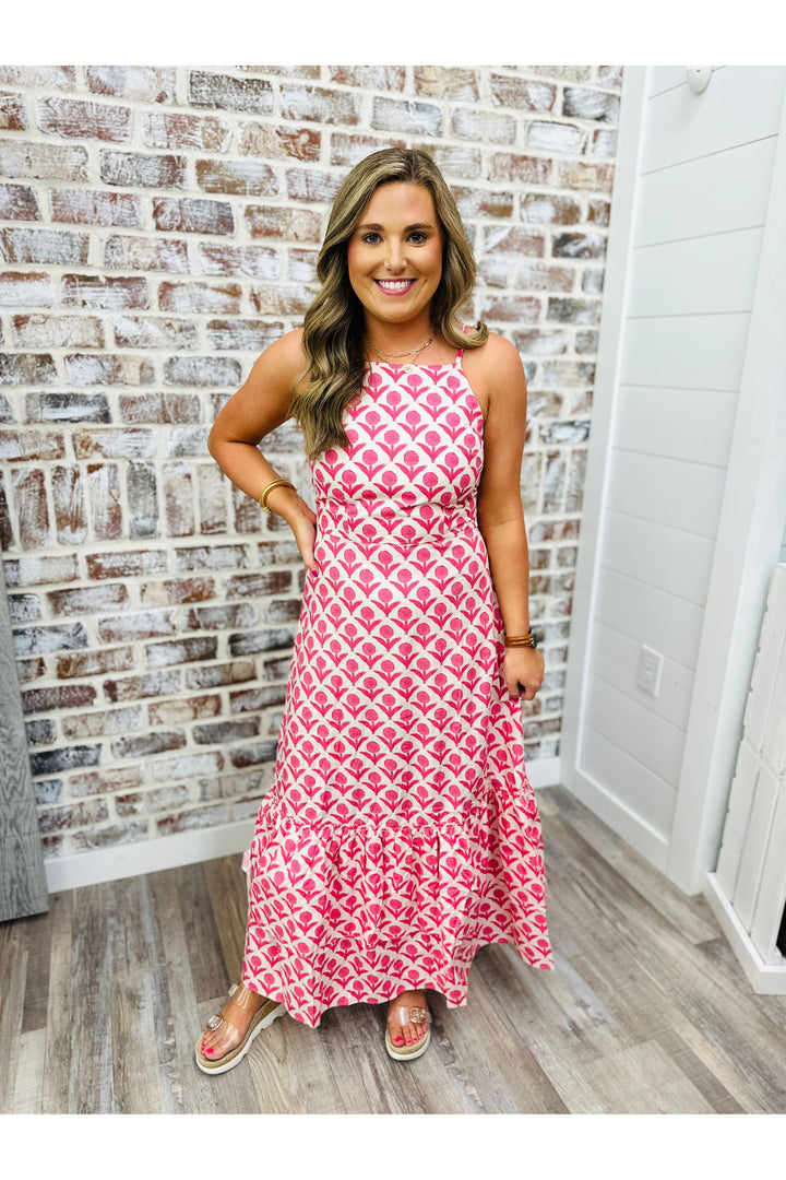 Pink Petal Pardise Maxi Dress