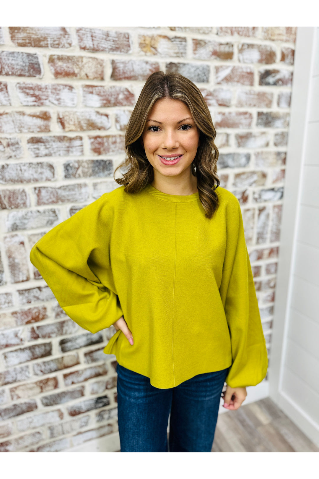 Loving Lime Sweater Top