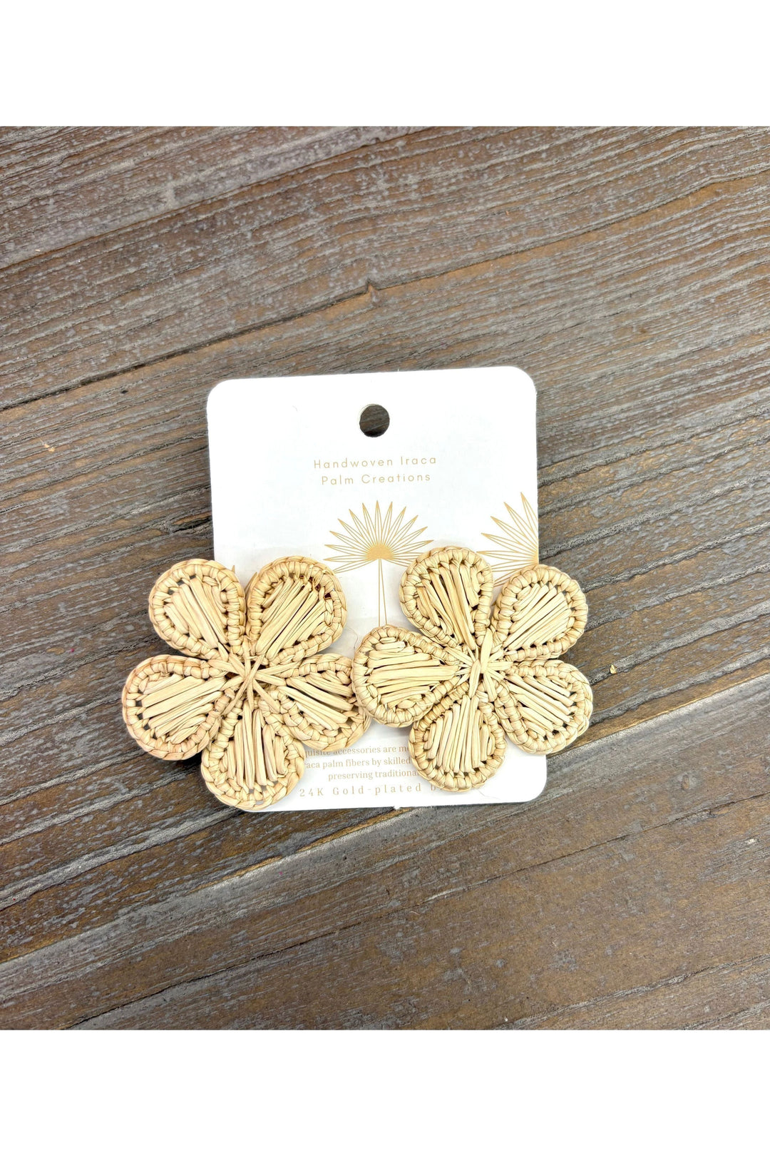 Handmade Gardenia Earrings