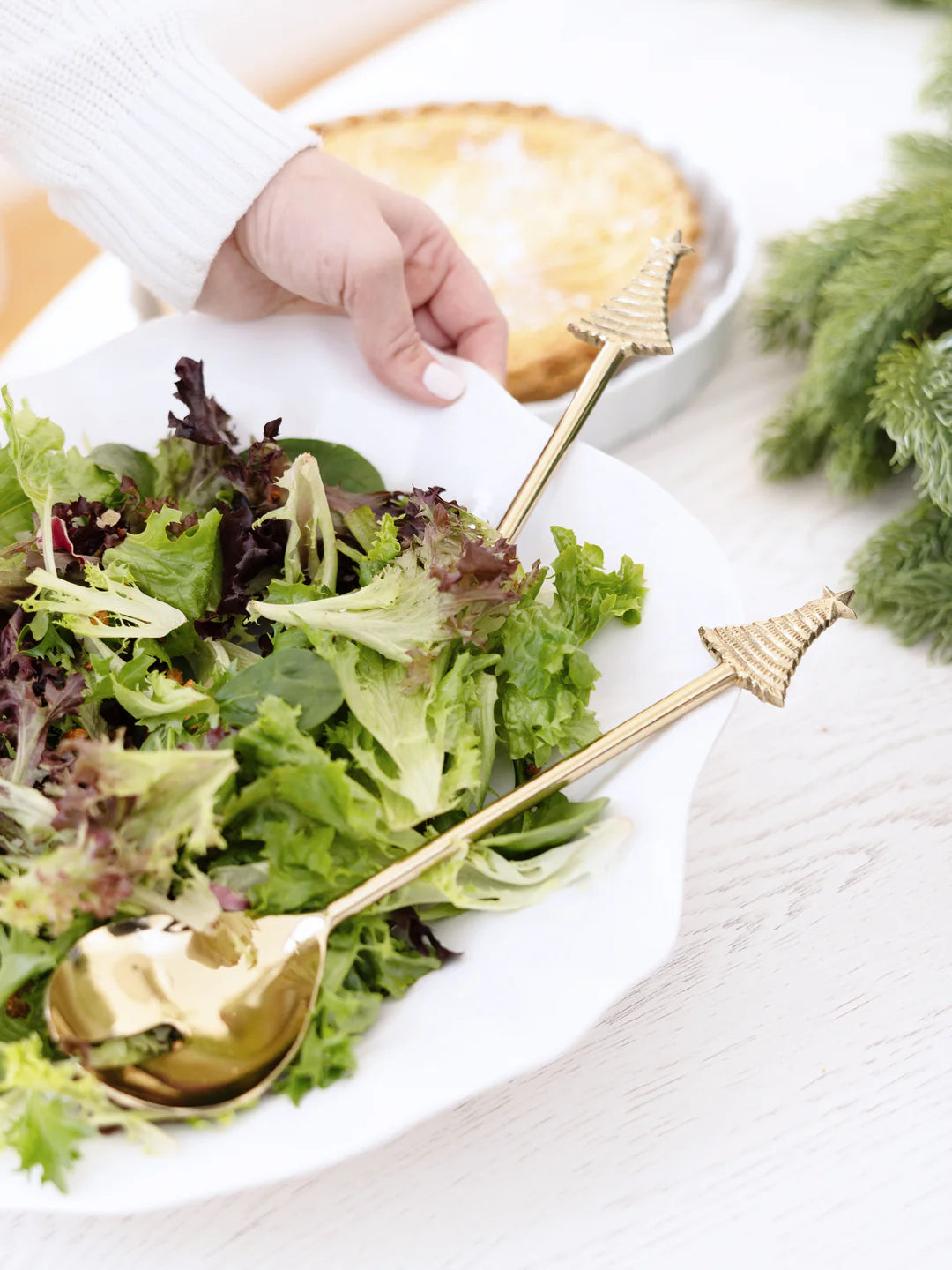 Salad Server Set | Trees