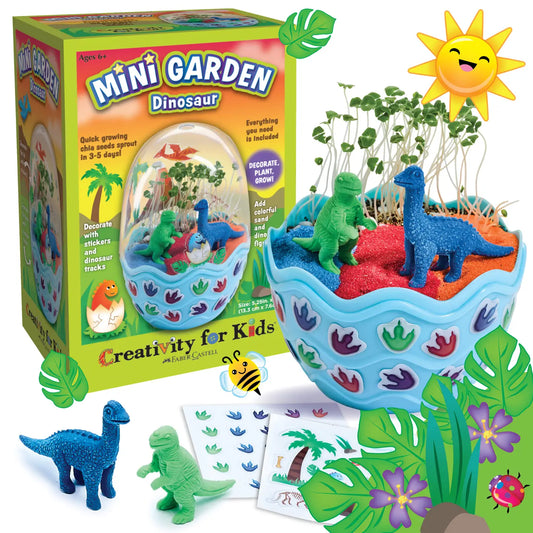 Grow A Mini Garden – Dinosaur - Diy Craft Kit For Kids