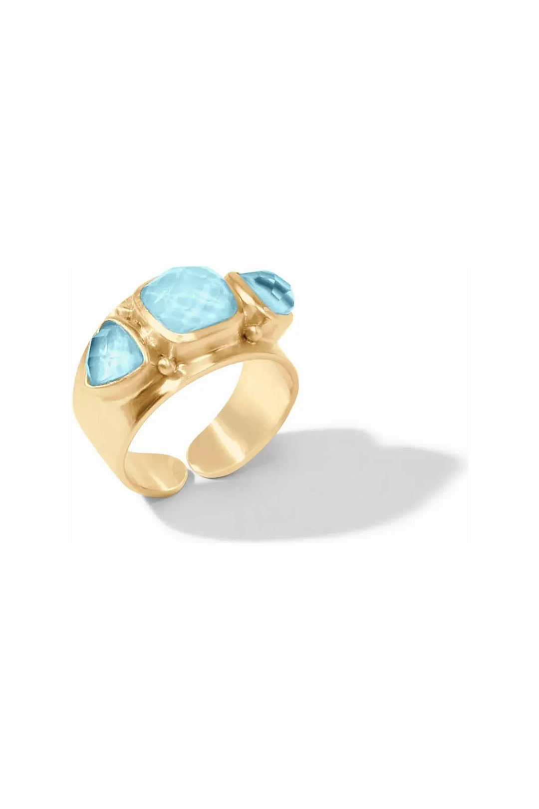 Julie Vos| Aquitaine Ring~Iridescent Capri Blue~size 7