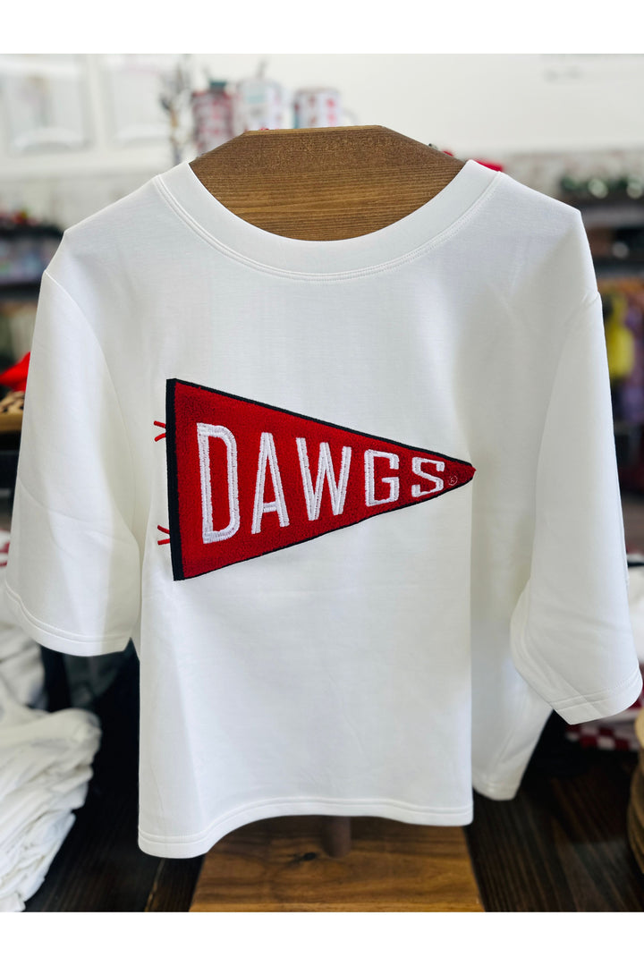Dawgs Chenille Pennant - UGA Licensed Tee