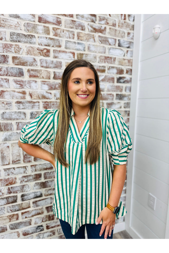 Emerald Lane Stripe Top