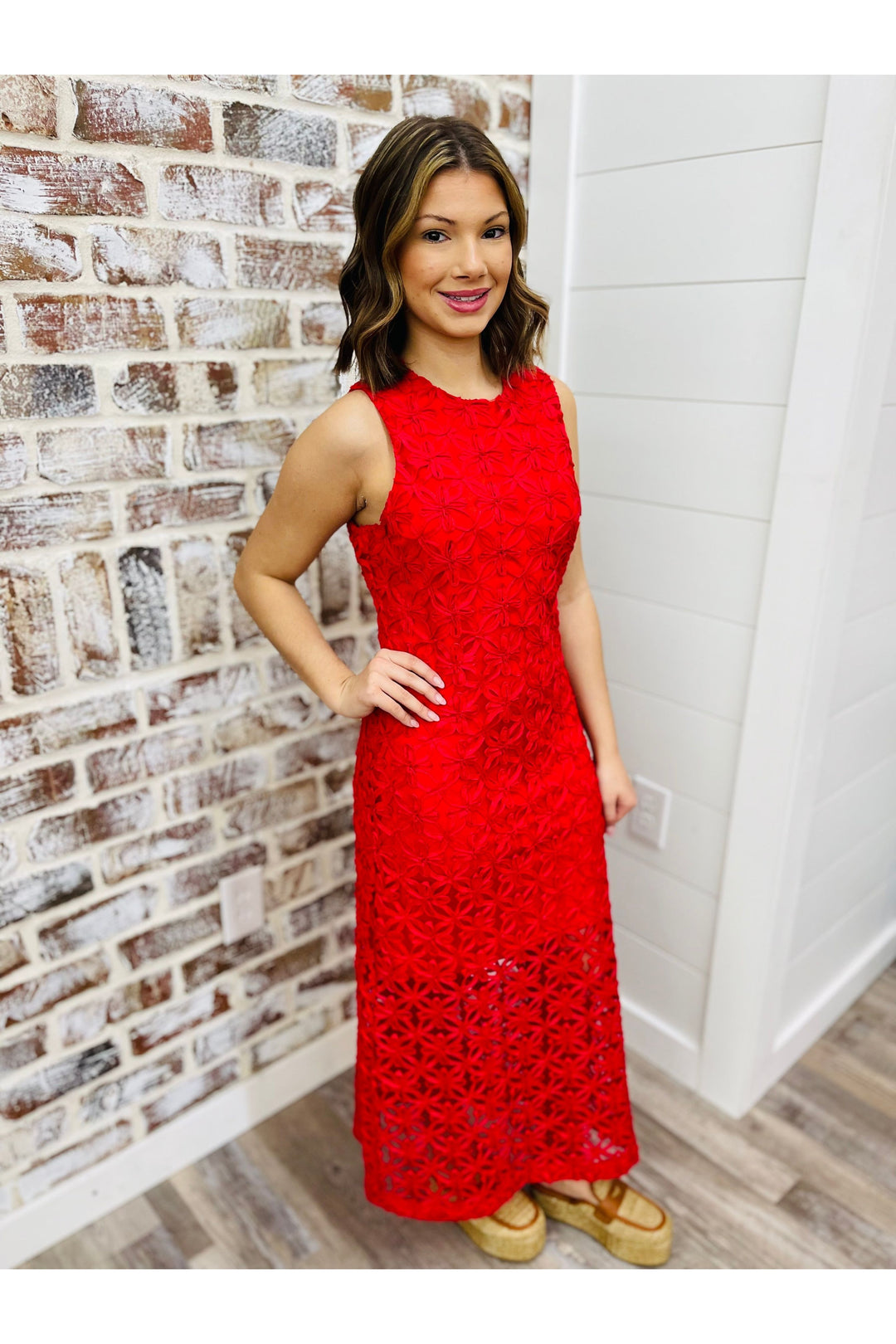 Lady In Red Maxi Dress