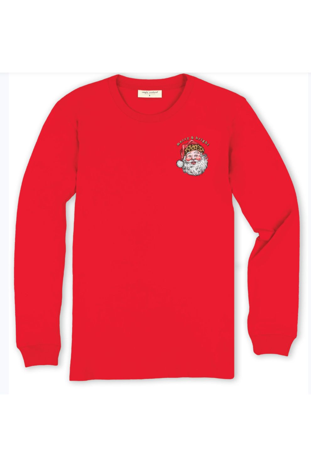 Youth Leopard Santa LS Tee