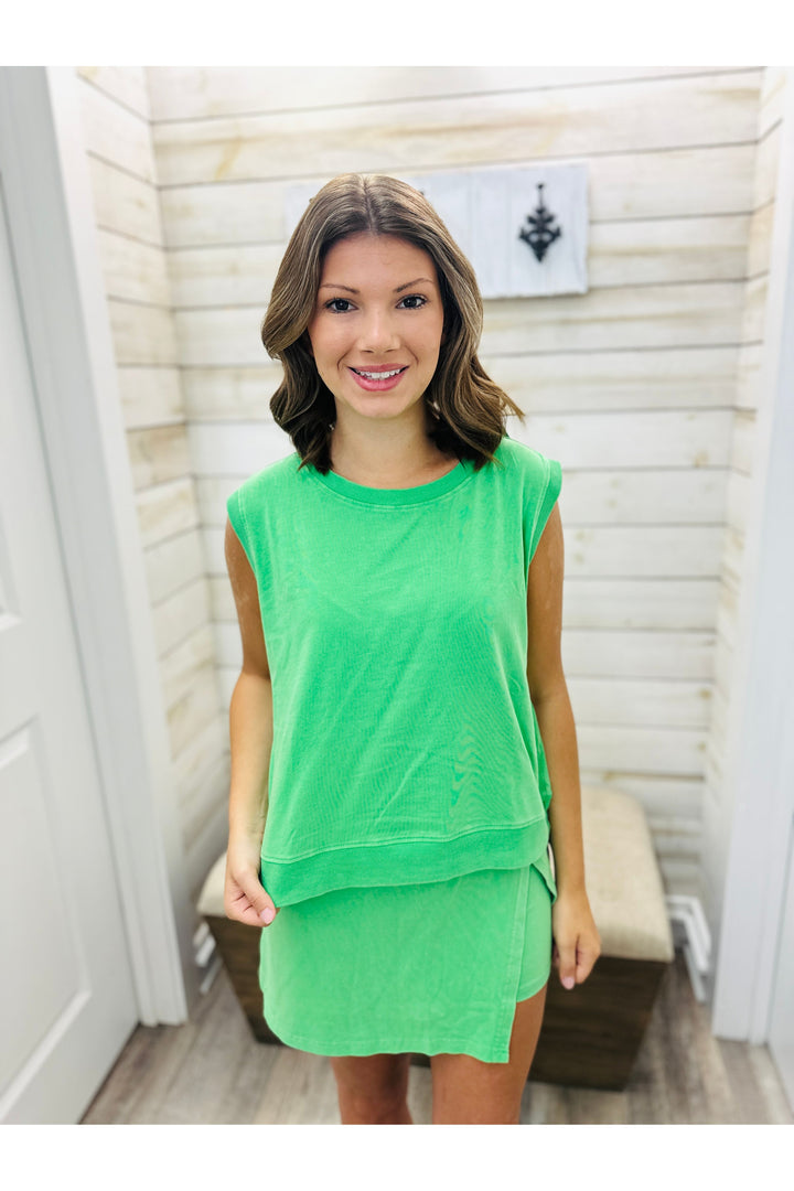 Kelly Green Skort Set