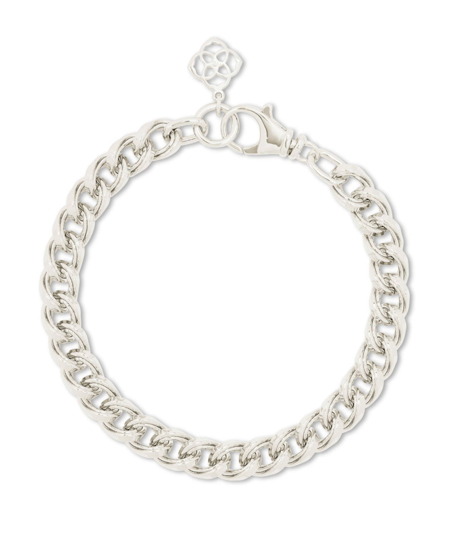 Kendra Scott| VINCENT CHAIN BRACELET RHODIUM METAL S/M