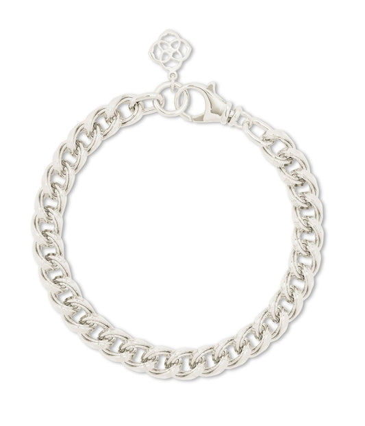 Kendra Scott| VINCENT CHAIN BRACELET RHODIUM METAL S/M