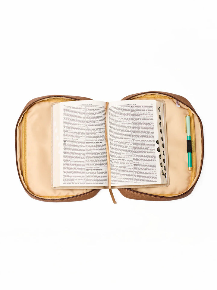 Mary Square | Bible Cover - Camel