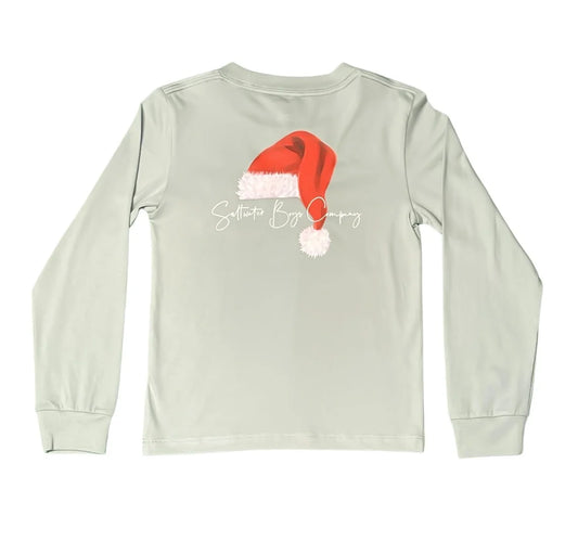 YOUTH| Santa Hat Longsleeve Tee