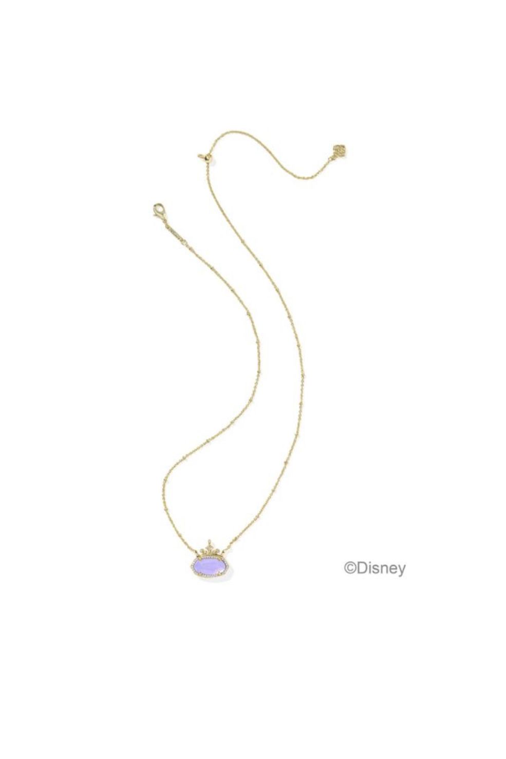 Disney | Kendra Scott Elisa Princess Necklace in Gold Lavender Opallite Illusion