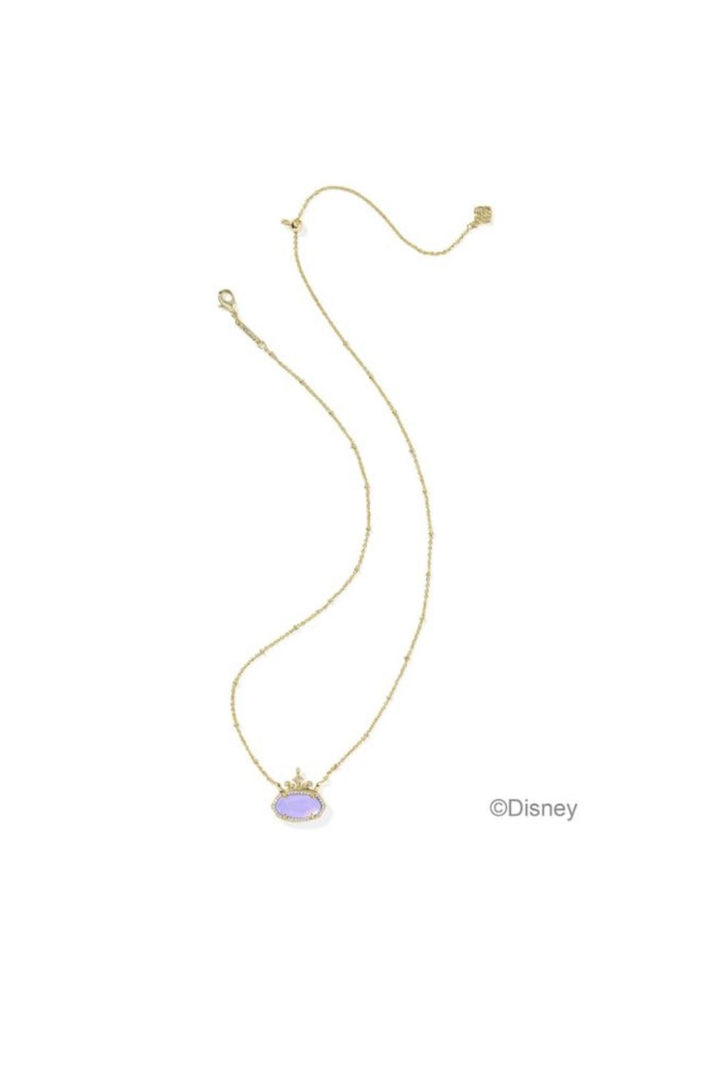 Disney | Kendra Scott Elisa Princess Necklace in Gold Lavender Opallite Illusion