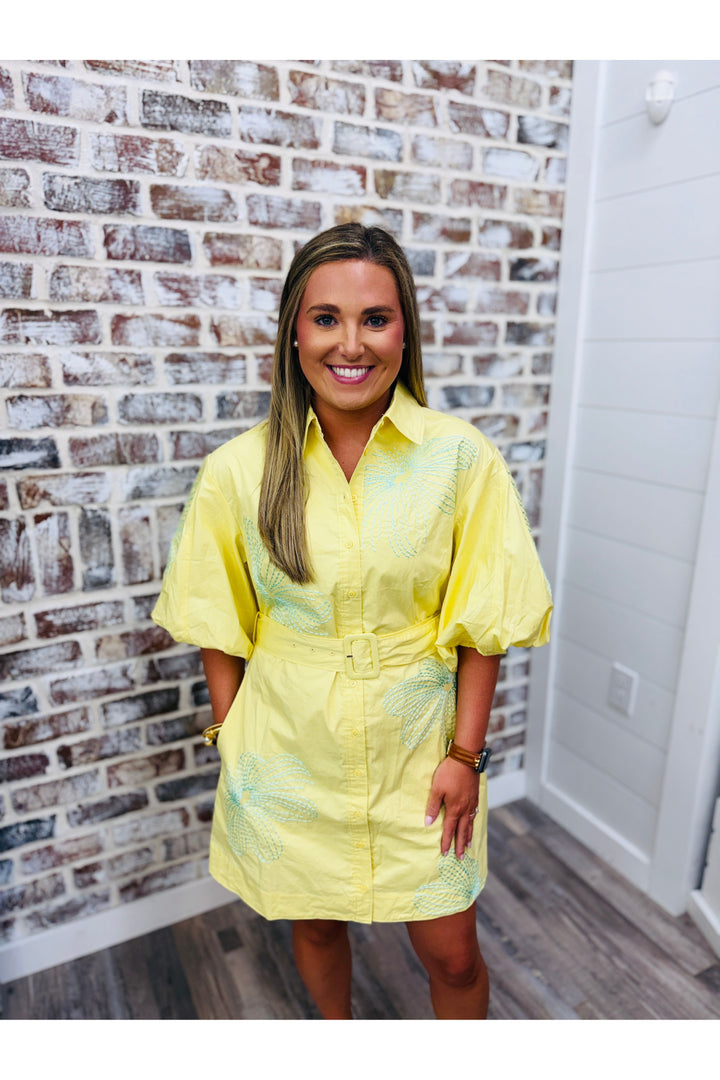 Beach Paradise Belted Dress