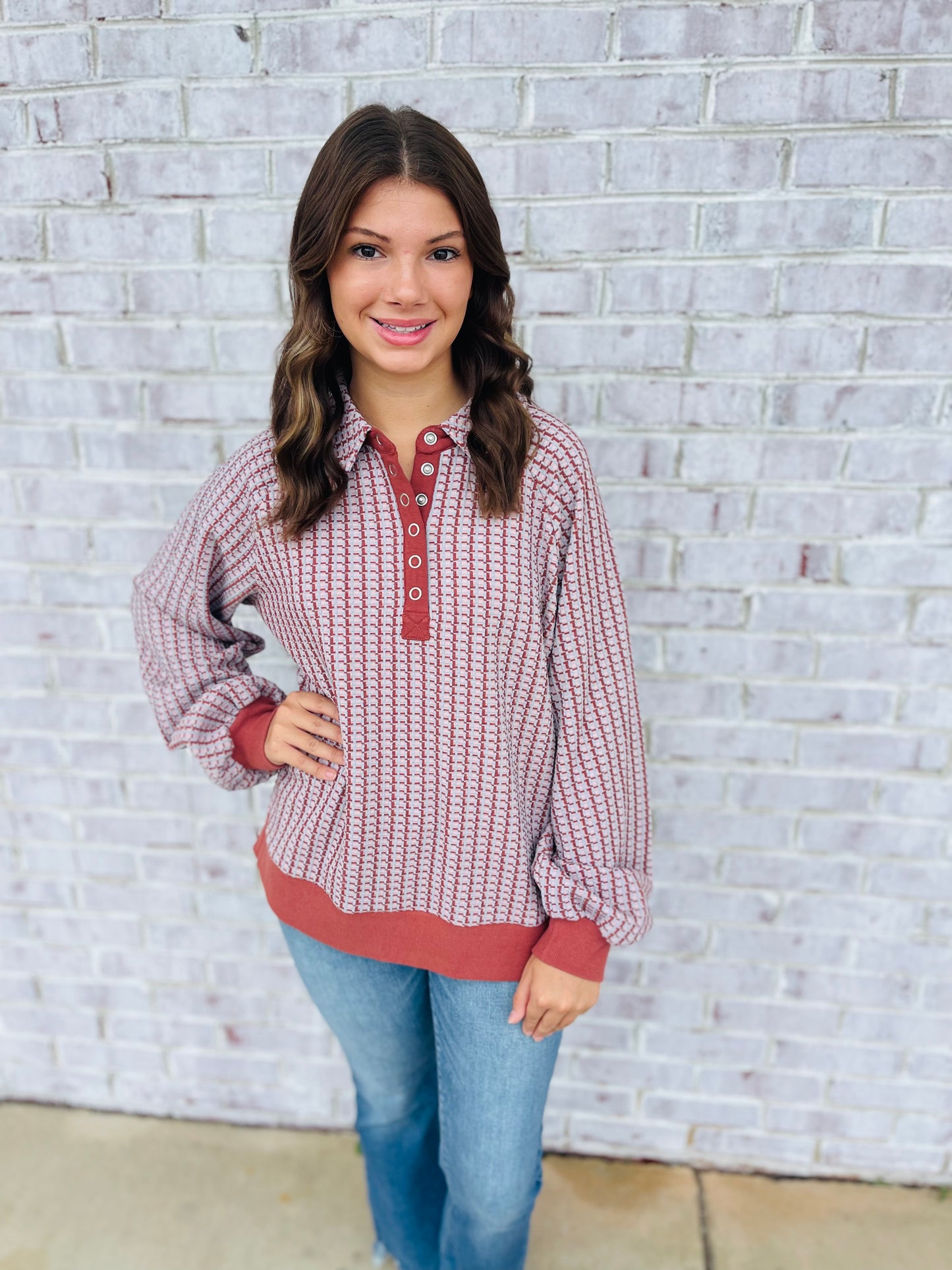 Rustic Squares Top