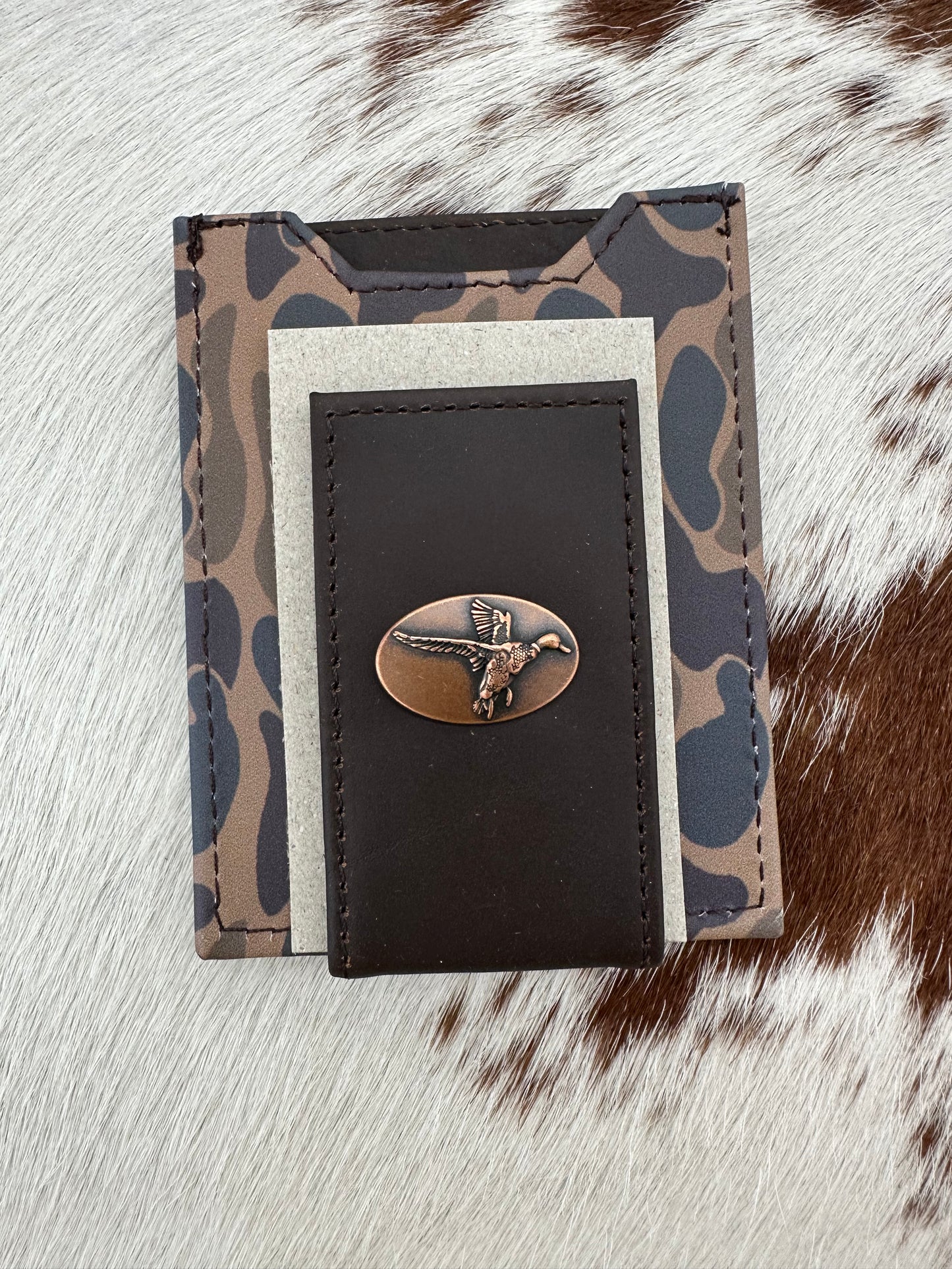 Old School Camo Front Pocket Wallet