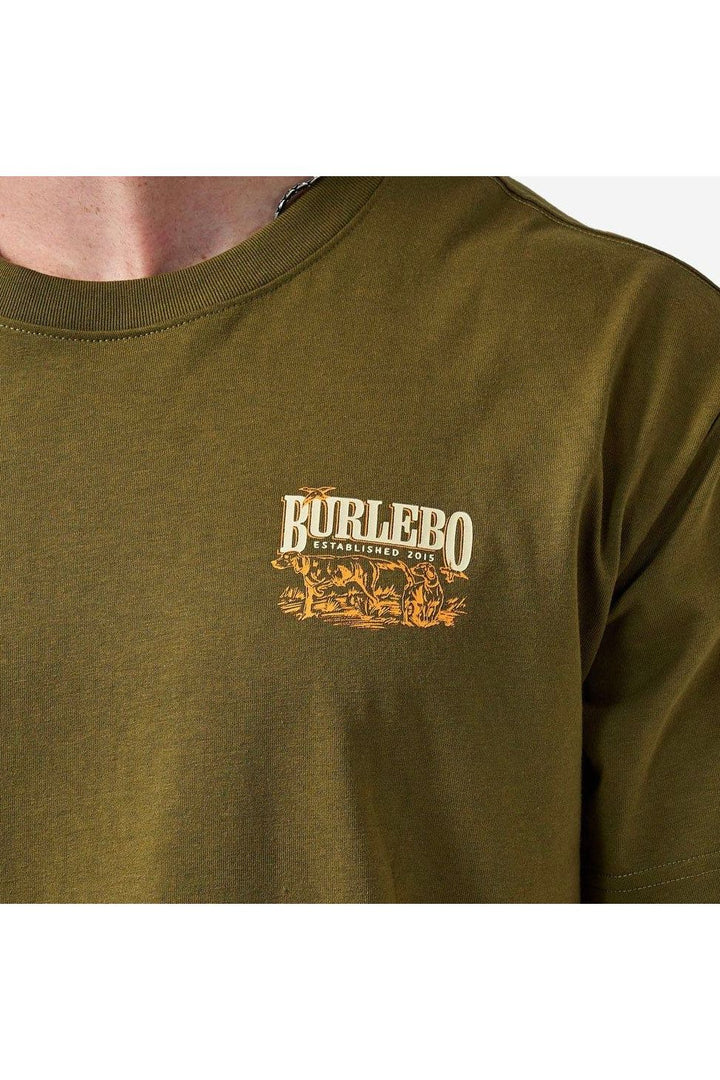 Burlebo SS Tee - Hunting Dogs - Hunter Green