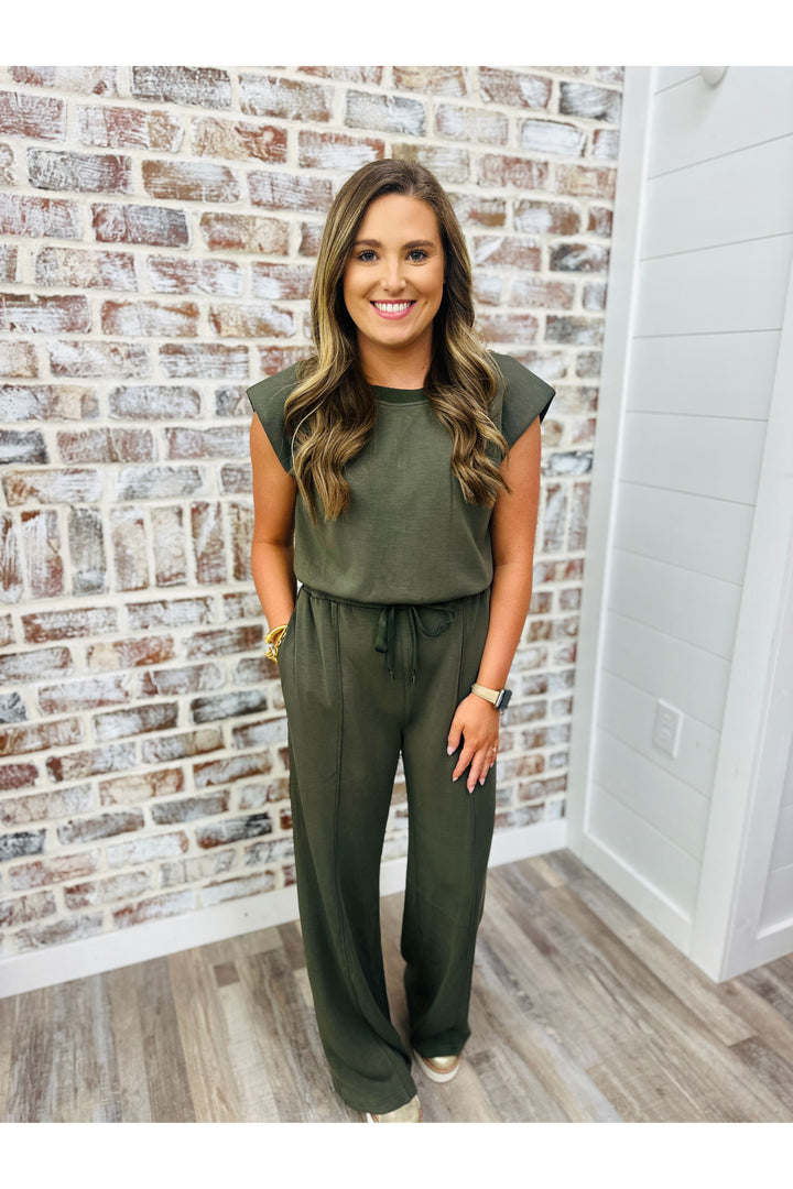 Dark Olive Modal Jumpsuit