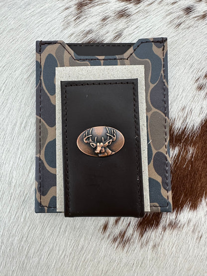 Old School Camo Front Pocket Wallet