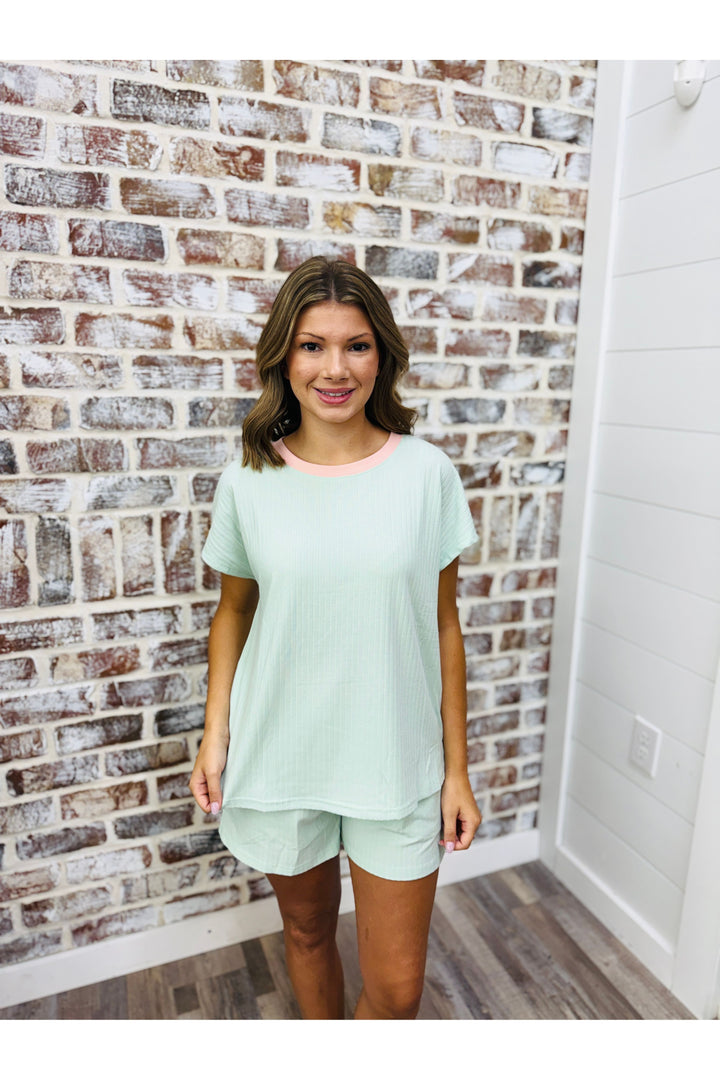 Mint Colorblock Set