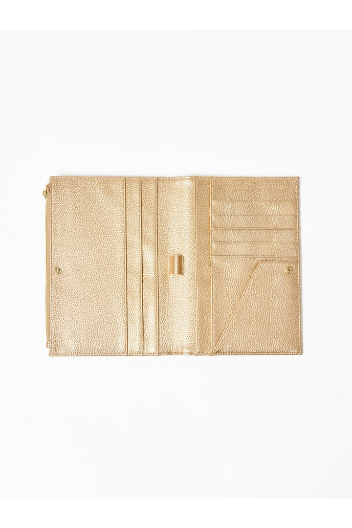 Mary Square Essential Quilted Organizer | Champagne