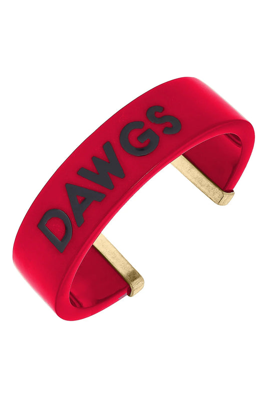 Georgia Bulldogs Resin Cuff Bracelet in Red