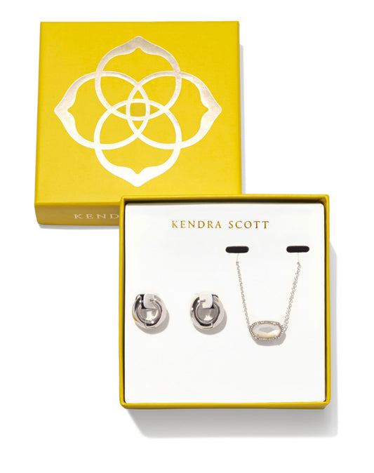 Kendra Scott| ELISA MIKKI GIFT SET SILVER IVORY MOTHER OF PEARL