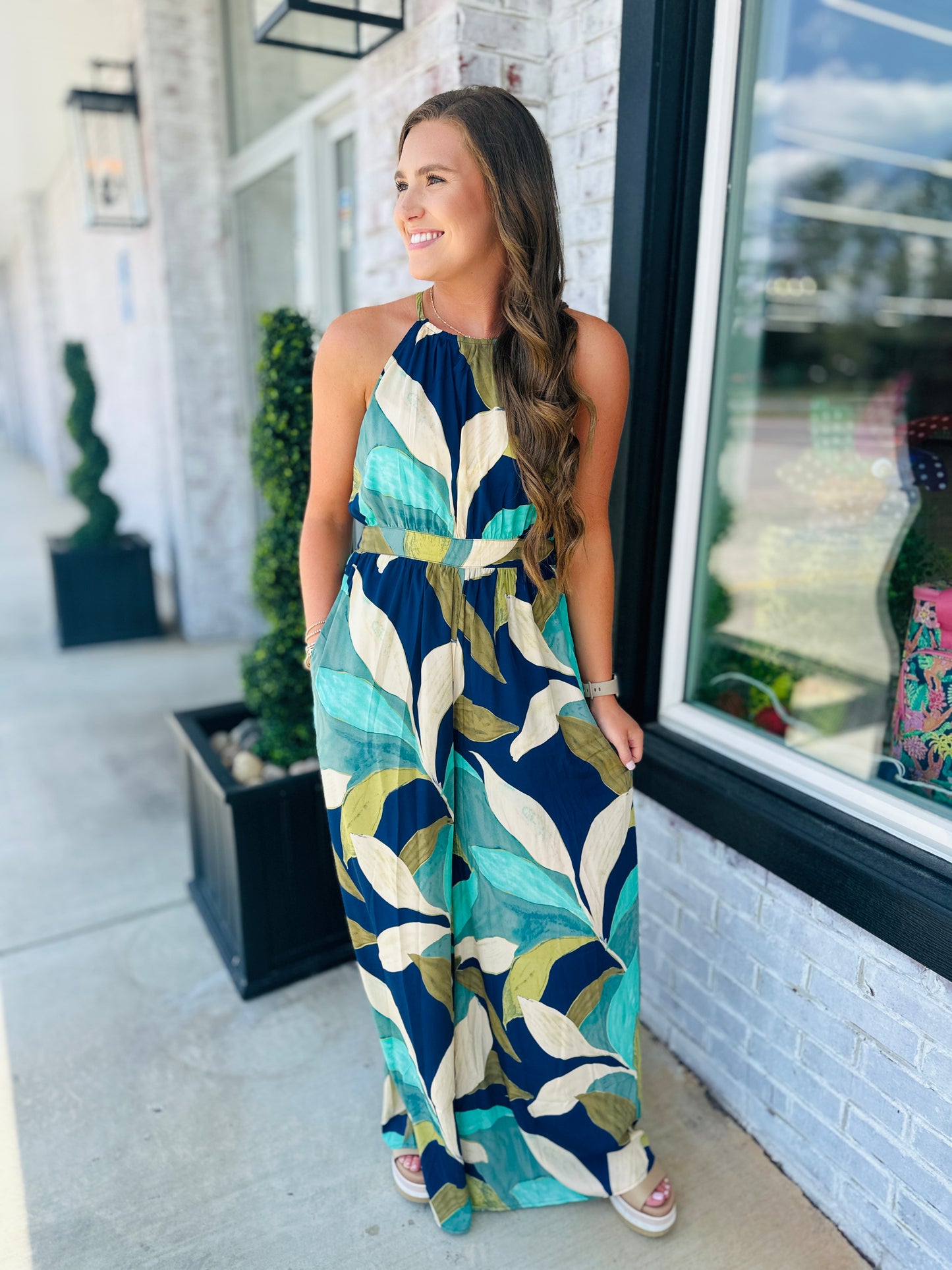 Palm Leaves Jumpsuit