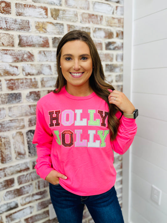 Holly Jolly Long Sleeve Tshirt