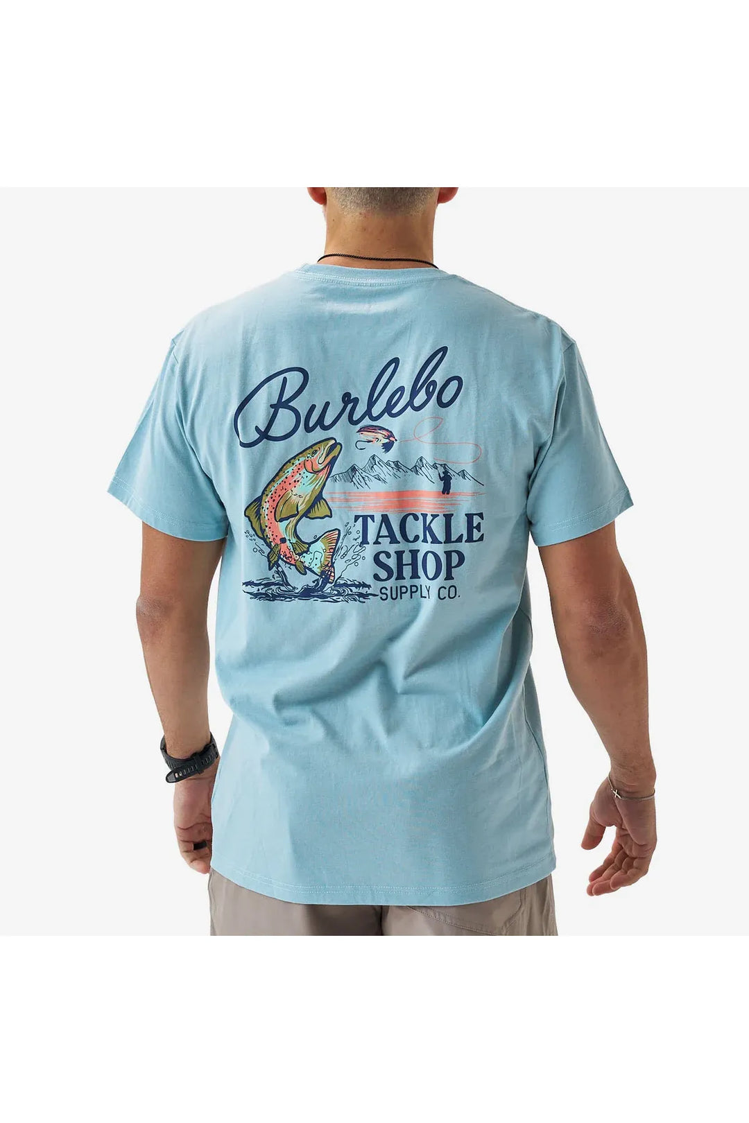 Burlebo SS Tee - Tackle Shop - Sky Blue
