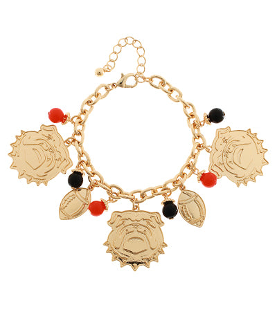 BULLDOG Charm Game Day Bracelet