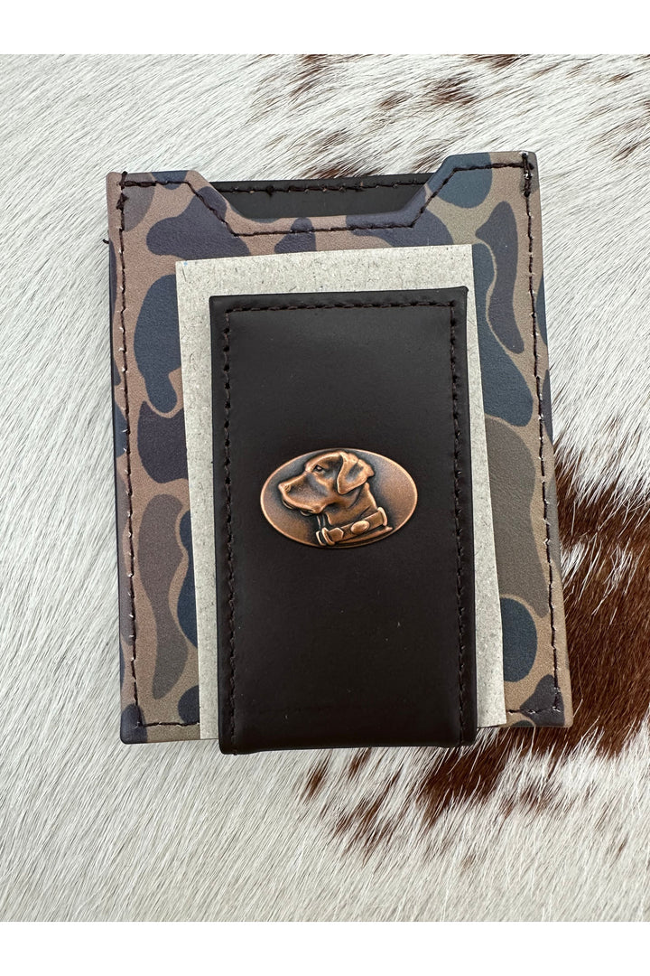 Old School Camo Front Pocket Wallet