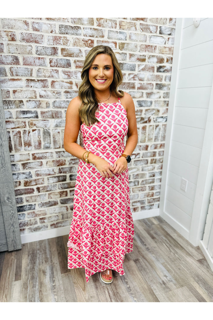 Pink Petal Pardise Maxi Dress