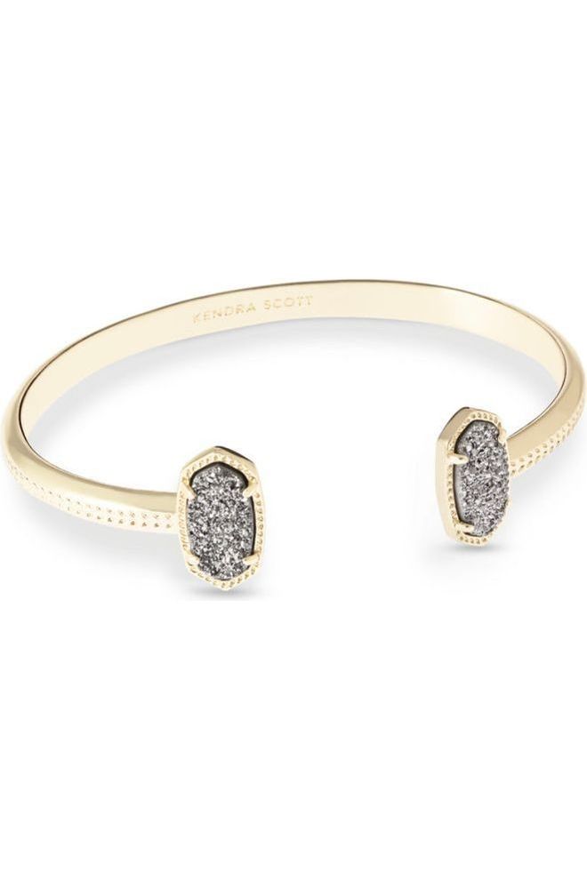 Kendra Scott| ELTON CUFF BRACELET GOLD PLATINUM DRUSY