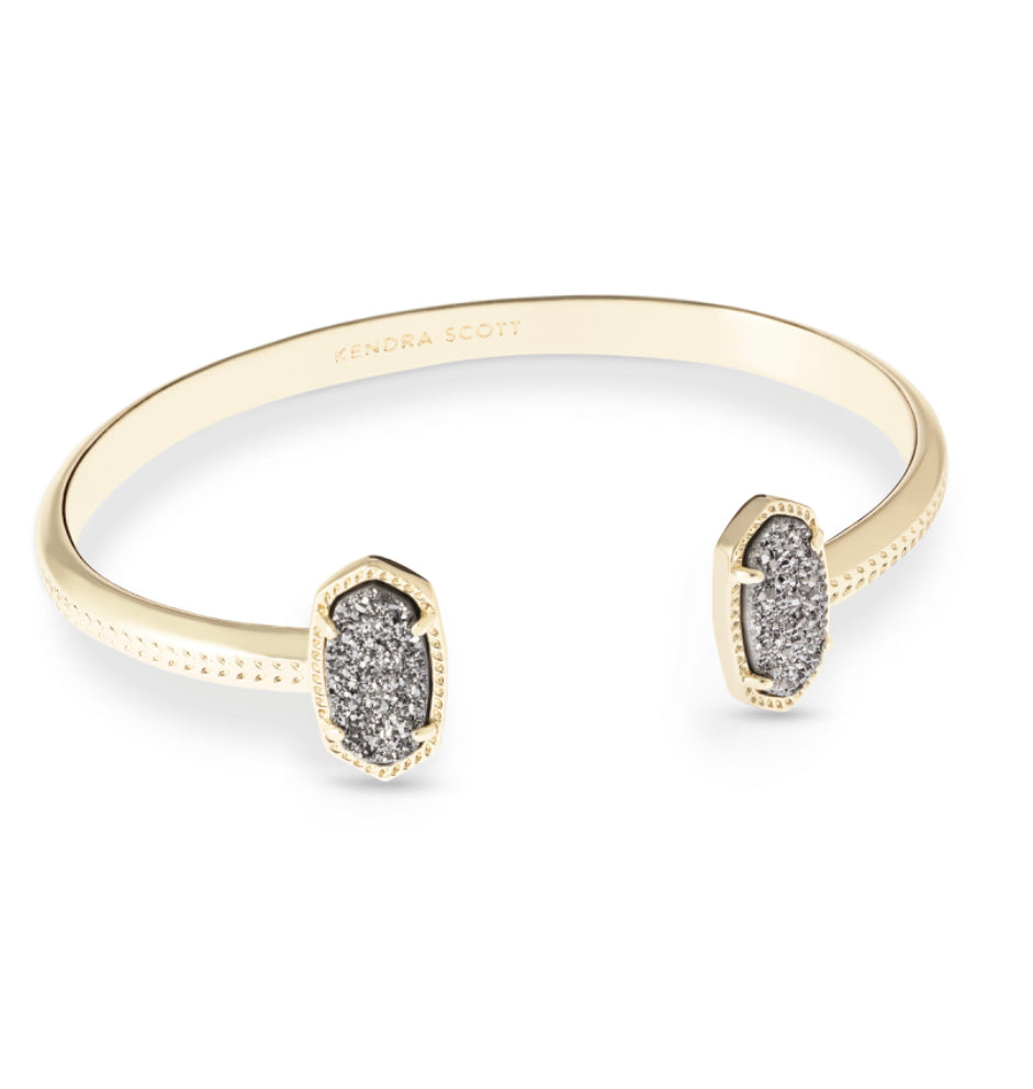 Kendra Scott| ELTON CUFF BRACELET GOLD PLATINUM DRUSY