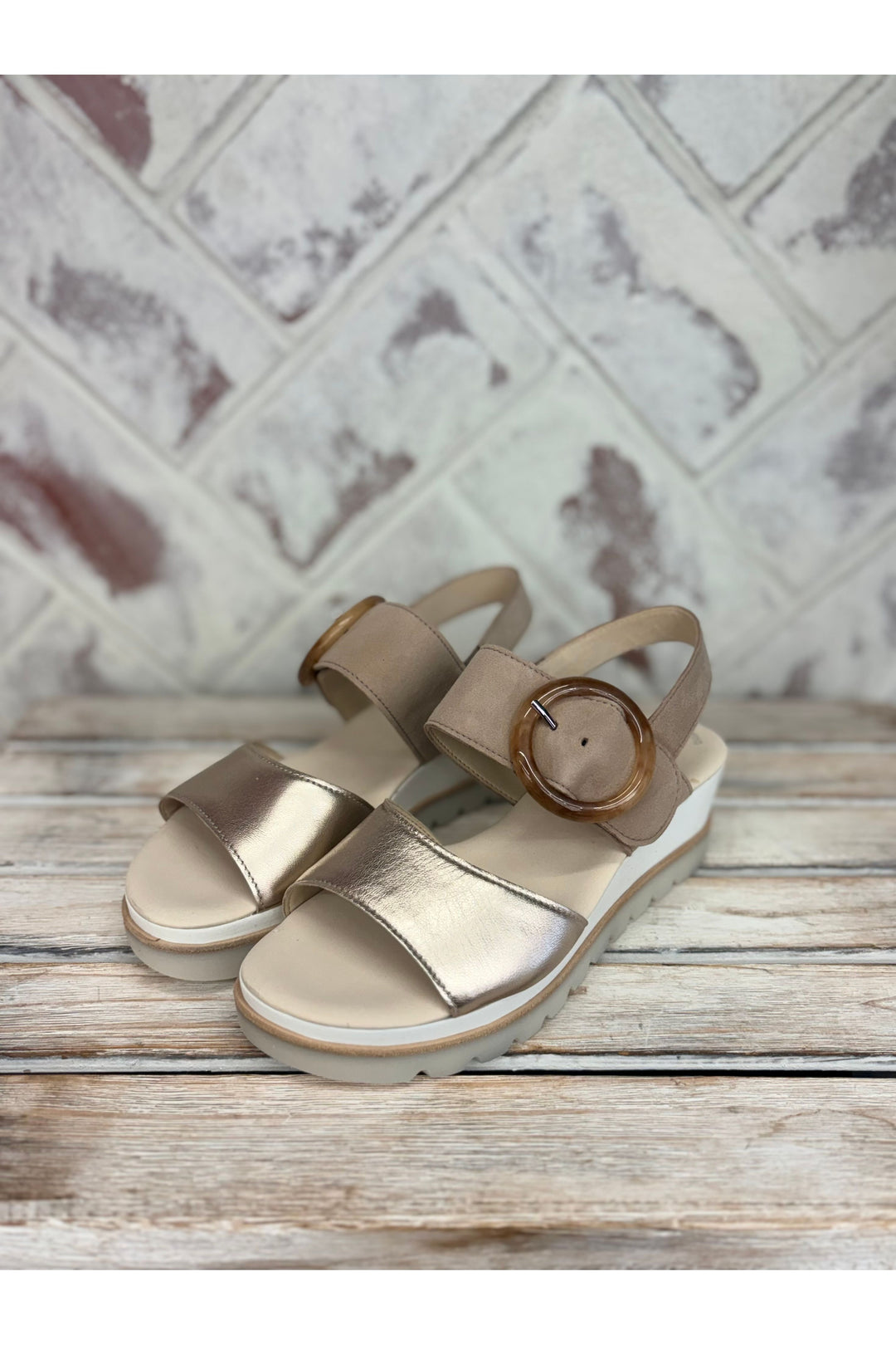 Gabor Metallic Sandal