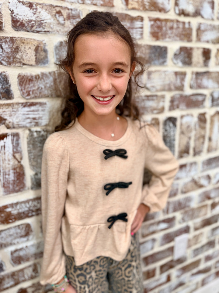 Youth| Adorable Bows Top