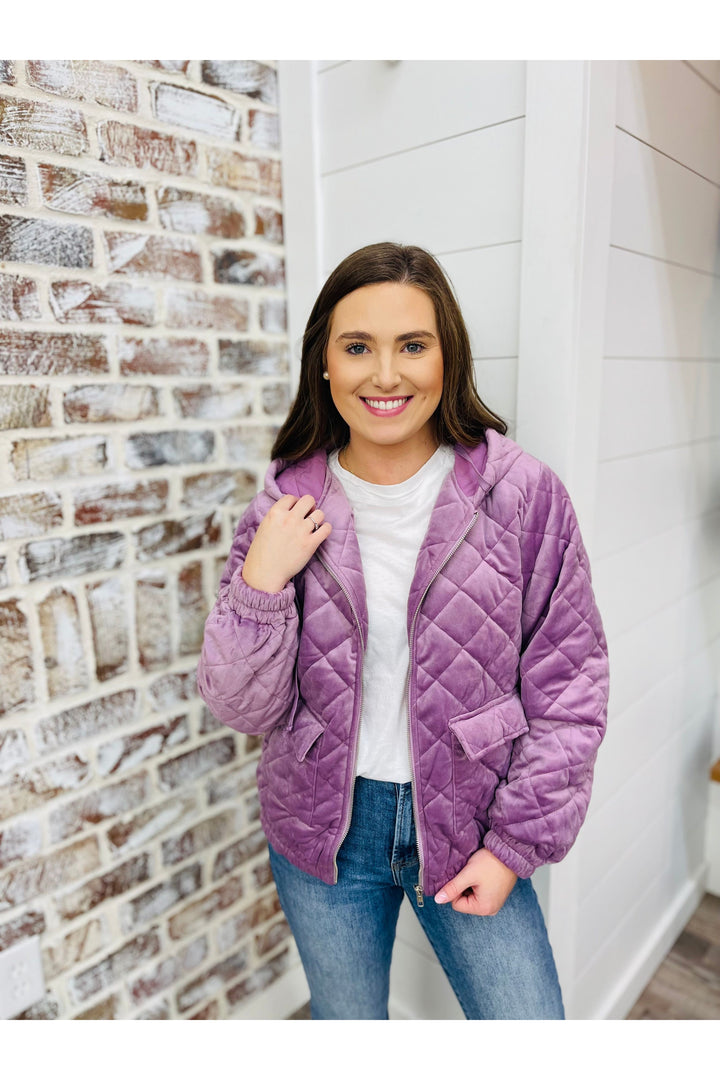 Quilted Lavender Jacket