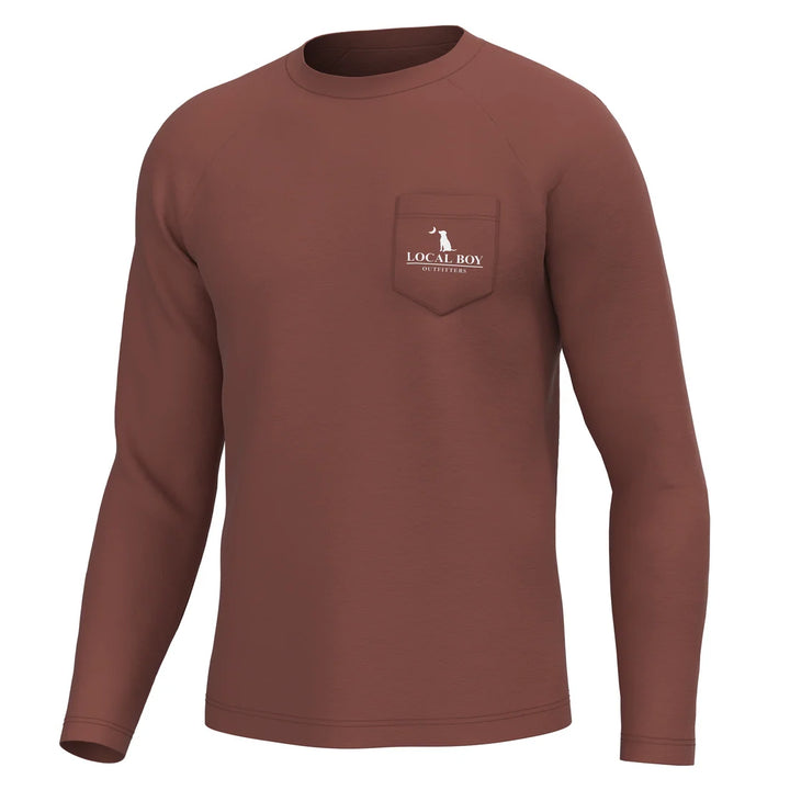 Local Boy | High Badge OD Long Sleeve Heather Performance Shirt