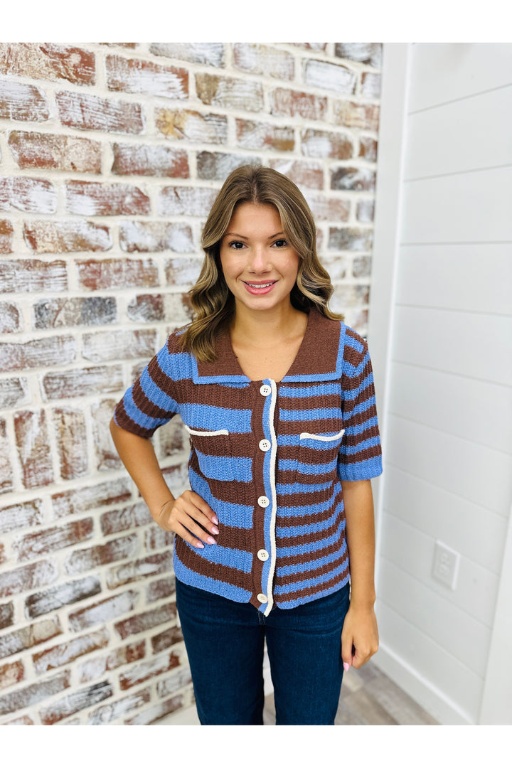 Knit Stripes Top