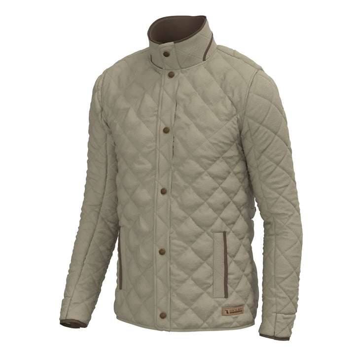 Local Boy | Diamond Quilted Jacket - Beige