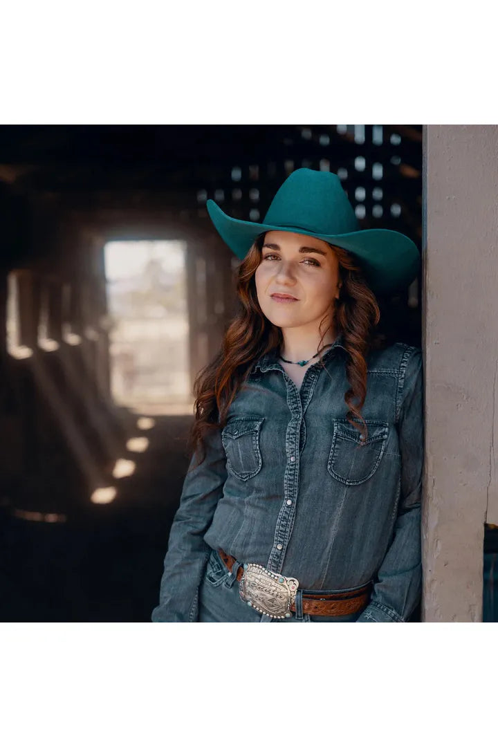 Charlie 1Horse| THE COWGIRL HAT~ Turquoise