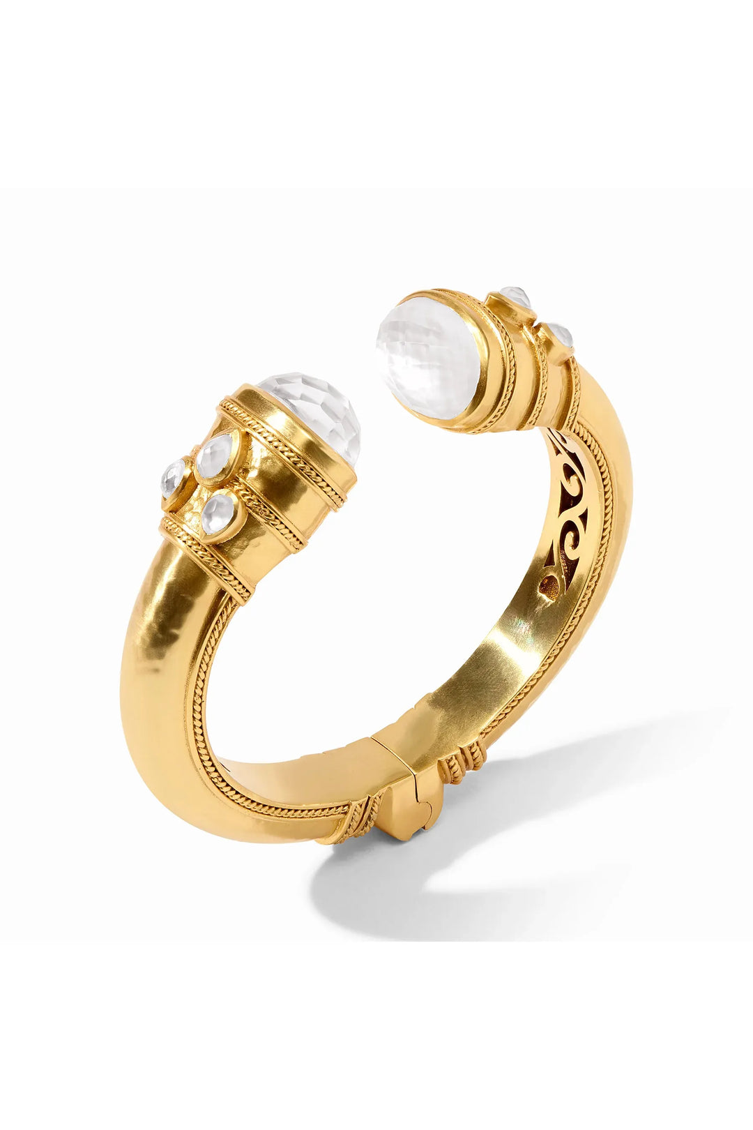 Julie Vos Cannes Cuff - Iridescent Clear Crystal