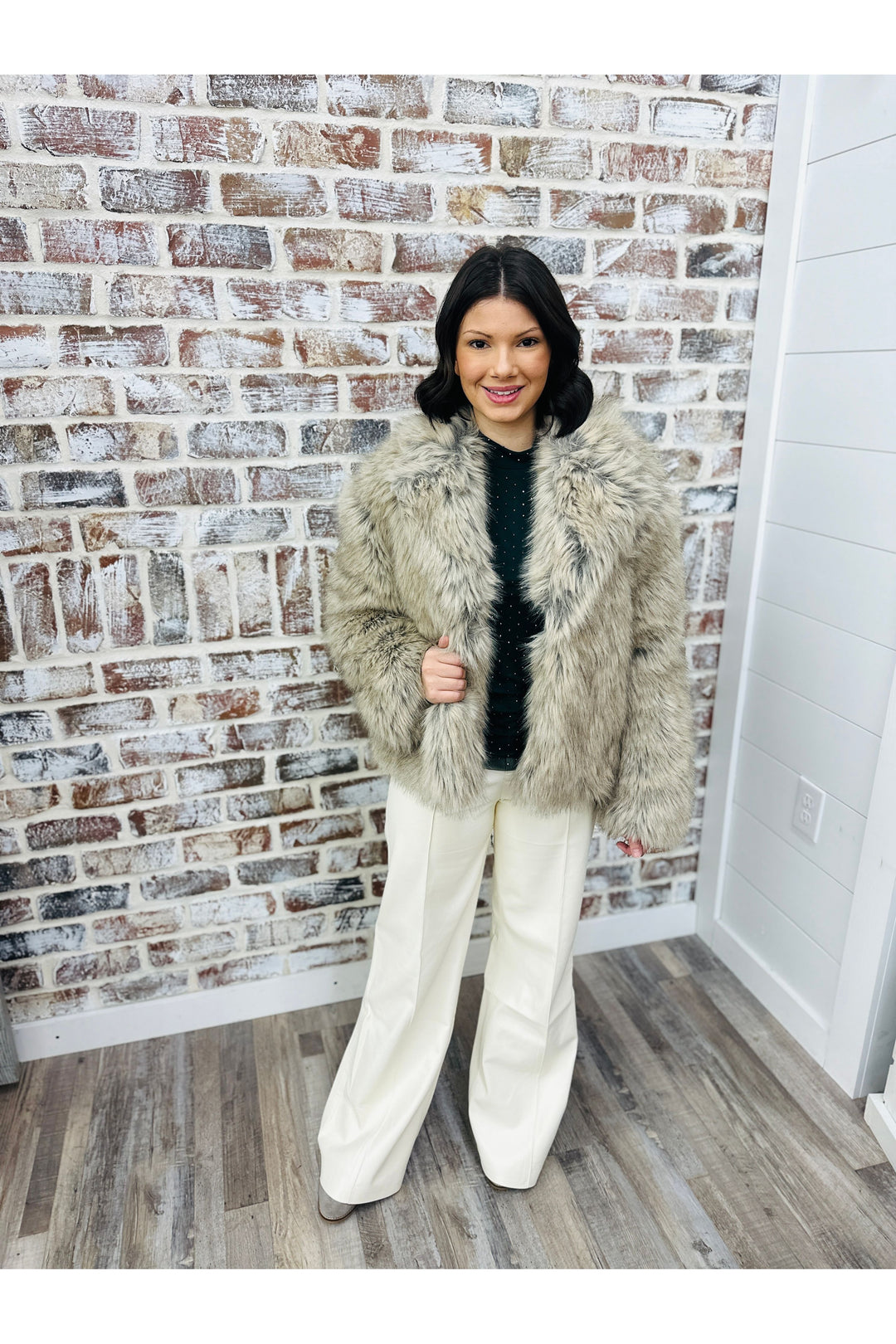 Lux Fur Cropped Jacket